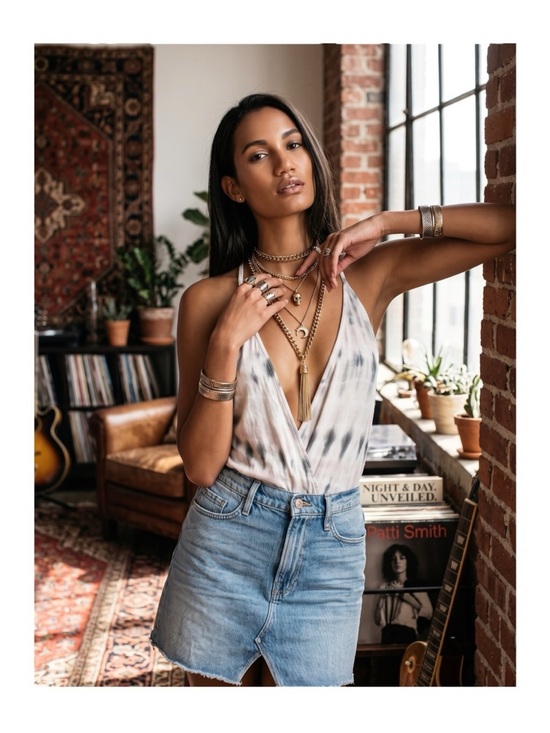 Young Fabulous & Broke Tops - new YFB Young Fabulous + Broke ⚘ Naomi Plunging Cami Top ⚘ Seaglass Tie Dye ⚘ S